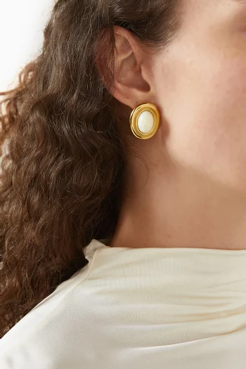 Prize Earrings in Gold-Plated Metal