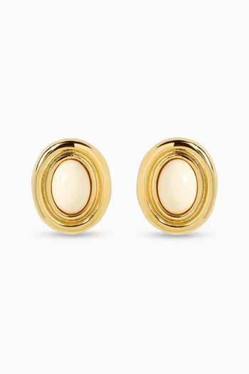 Prize Earrings in Gold-Plated Metal