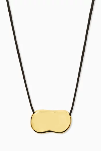 قلادة بدلاية بيبل معدن مطلي بالذهب