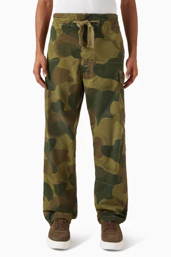 Beachcomber Relaxed Camo Cargo Pants in Cotton