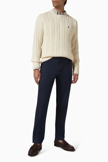 Polo Pony Sweater in Cable Knit