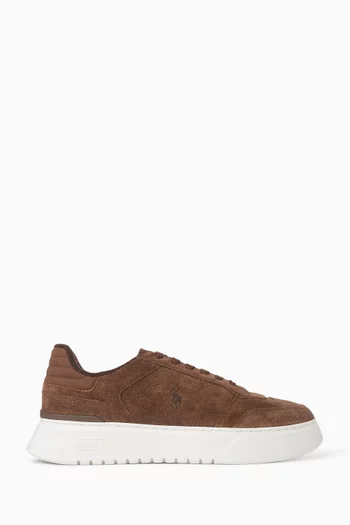Lace-up Sneakers in Suede