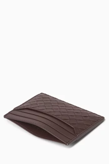 Card Case in Intrecciato Piccolo Calfskin