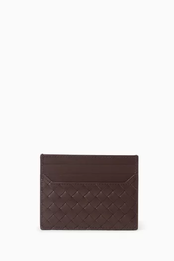 Card Case in Intrecciato Piccolo Calfskin