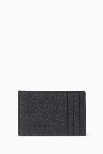 Credit Card Case in Intrecciato Leather