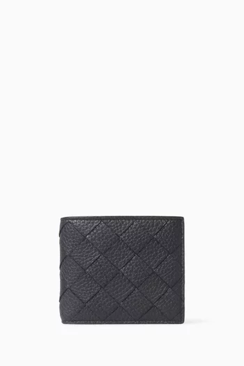 Bi-fold Wallet in Intrecciato Calfskin