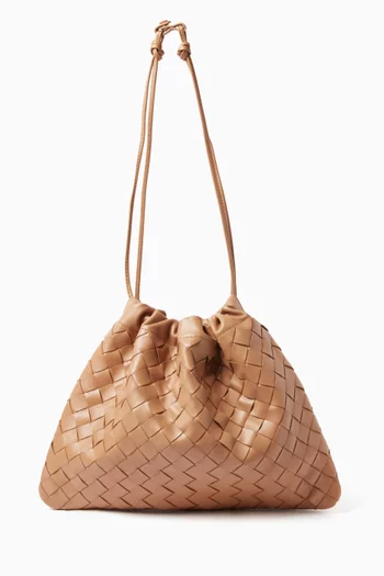 حقيبة جلد مجدول