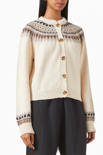 Clarke Cardigan in Wool-blend