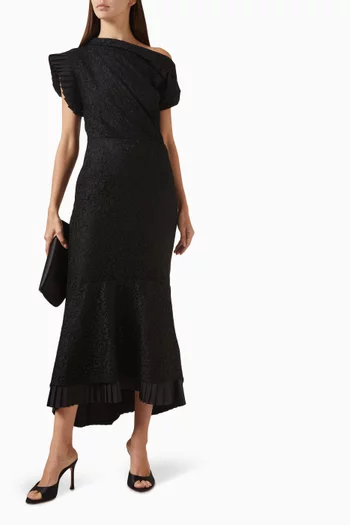 فستان بتصميم غير متماثل دانتيل