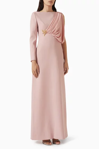 Dahlia Maxi Dress in Crepe