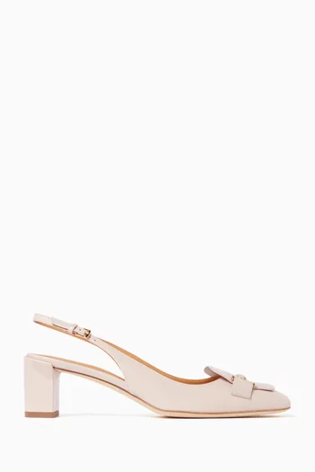 Slingback 50 Pumps in Leather