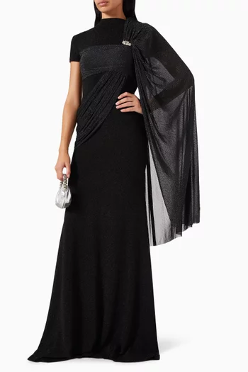 Freya Cape-style Maxi Dress