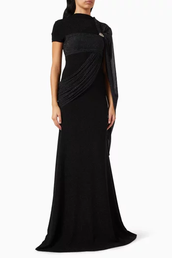 Freya Cape-style Maxi Dress