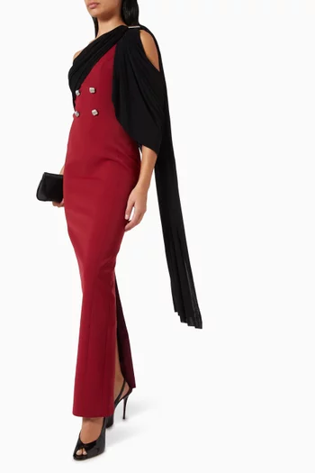 Roseberry Asymmetrical Maxi Dress