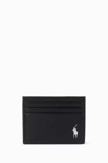 Polo Pony Card Case in Calf Leather
