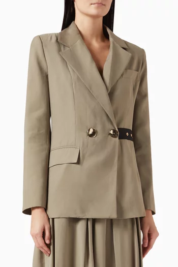 Belt Detail Blazer in Modal