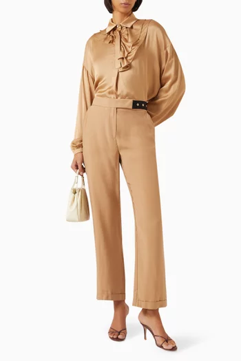 Button-up Top in Viscose-blend