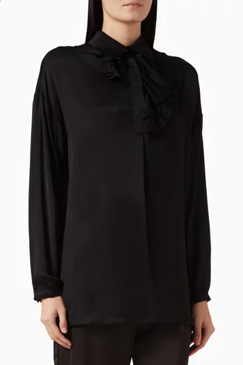 Button-up Top in Viscose-blend