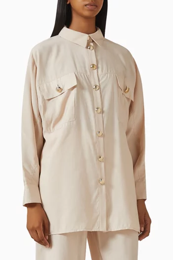 Button-up Top in Modal-blend