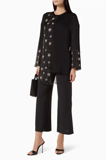 Bead Embellsihed Top in Viscose-blend