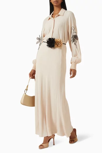 Embroidered Top in Viscose