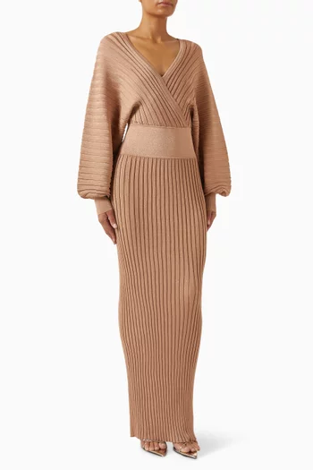 Anisiia Dress in Lurex Viscose-knit