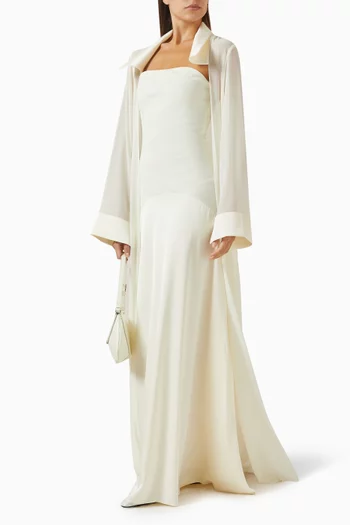 طقم فستان وجاكيت أميرة نسيج جيرسيه