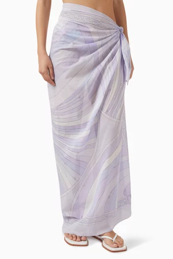 Iride-print Pareo in Cotton