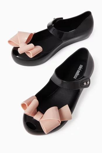 Ultragirl Classy Bow Ballet Flats in PVC