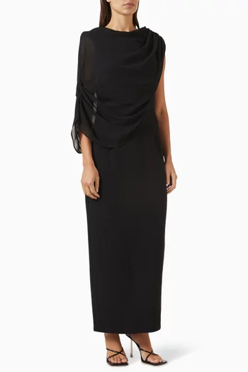 فستان طويل بدرابيه