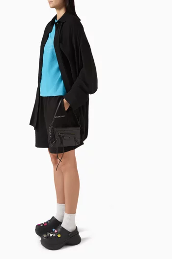 Le City Pouch on Strap in Arena Lambskin