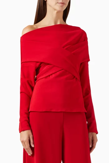 بلوزة بايلي بتصميم ملفوف