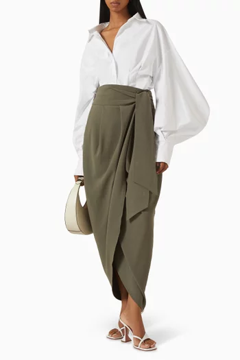 قميص اوما بطيات