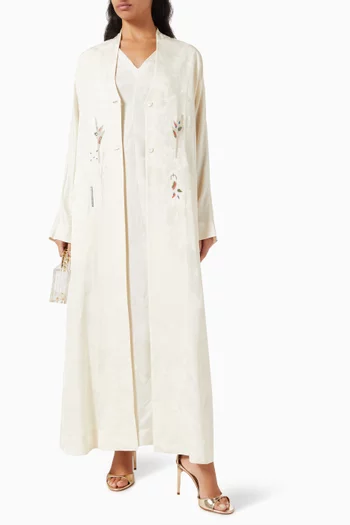 Drape Dress in Silk-linen