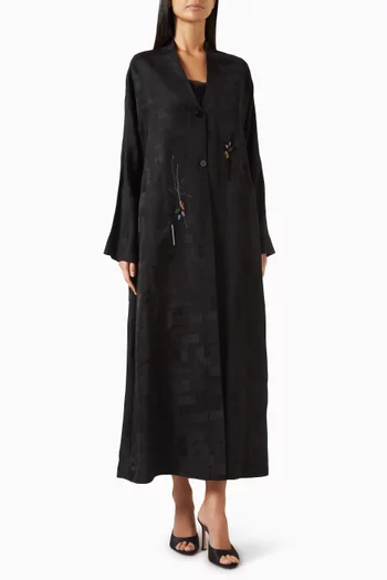 Hand-embroidered Abaya in Cotton