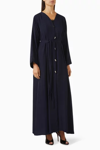 عباية بحزام وأزرار