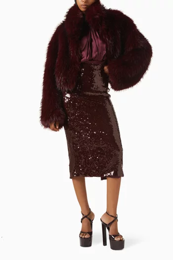 بلوزة بكشكش حرير