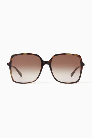 Ultralight Oversized Sunglasses in Acetate