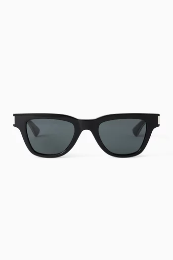 Naked Wirecore Arrow Square Sunglasses in Acetate