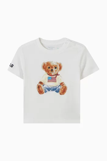 Polo Bear T-shirt in Cotton Jersey