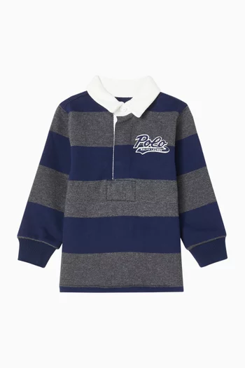 تي شيرت بولو مخطط بتصميم راغبي