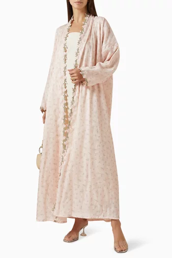 Bloom Floral-print Abaya