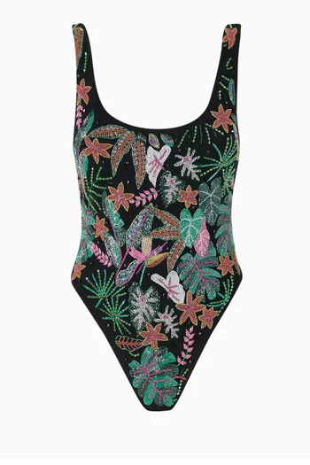 Misty Tropical One-piece Swimsuit