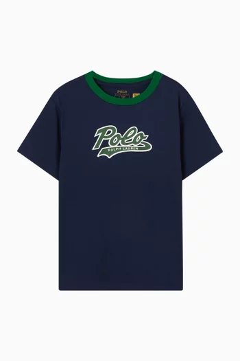 تي شيرت بشعار الماركة قطن