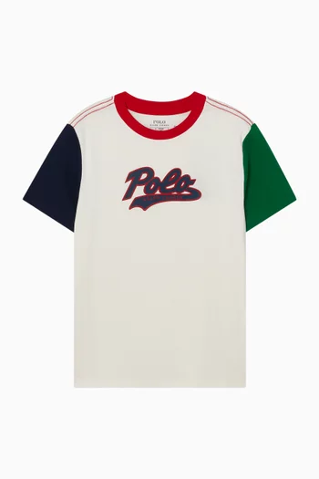 تي شيرت بشعار الماركة قطن