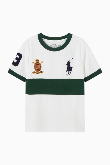 تي شيرت قطن بطبعة حصان