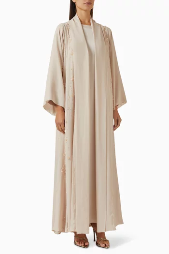 طقم عباية مطرز بالخرز، 3 قطع