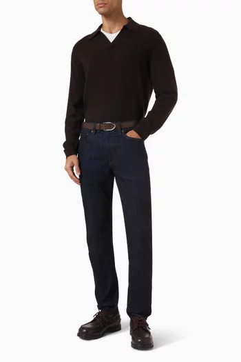 Downing Polo Sweater in Cashmere