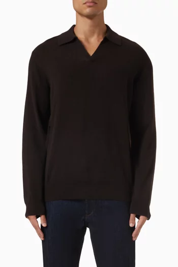 Downing Polo Sweater in Cashmere