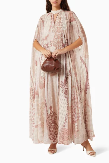 Artavia Printed Maxi Dress in Chiffon